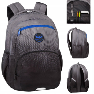 CoolPack viackomorový školský batoh Odtiene sivej a striebornej 23 l
